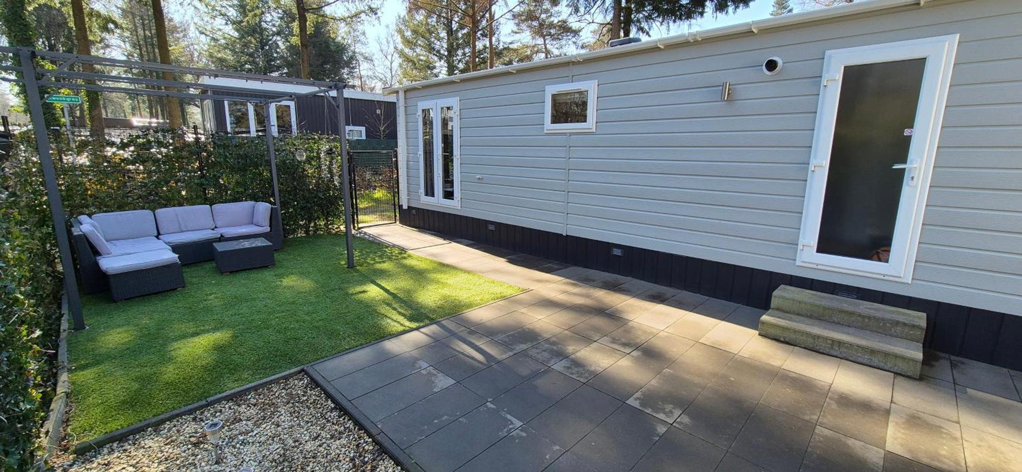 Het Veluwse Boshuisje Knus Chalet Met Omheinde Tuin Op De Veluwe Хундерло Екстериор снимка