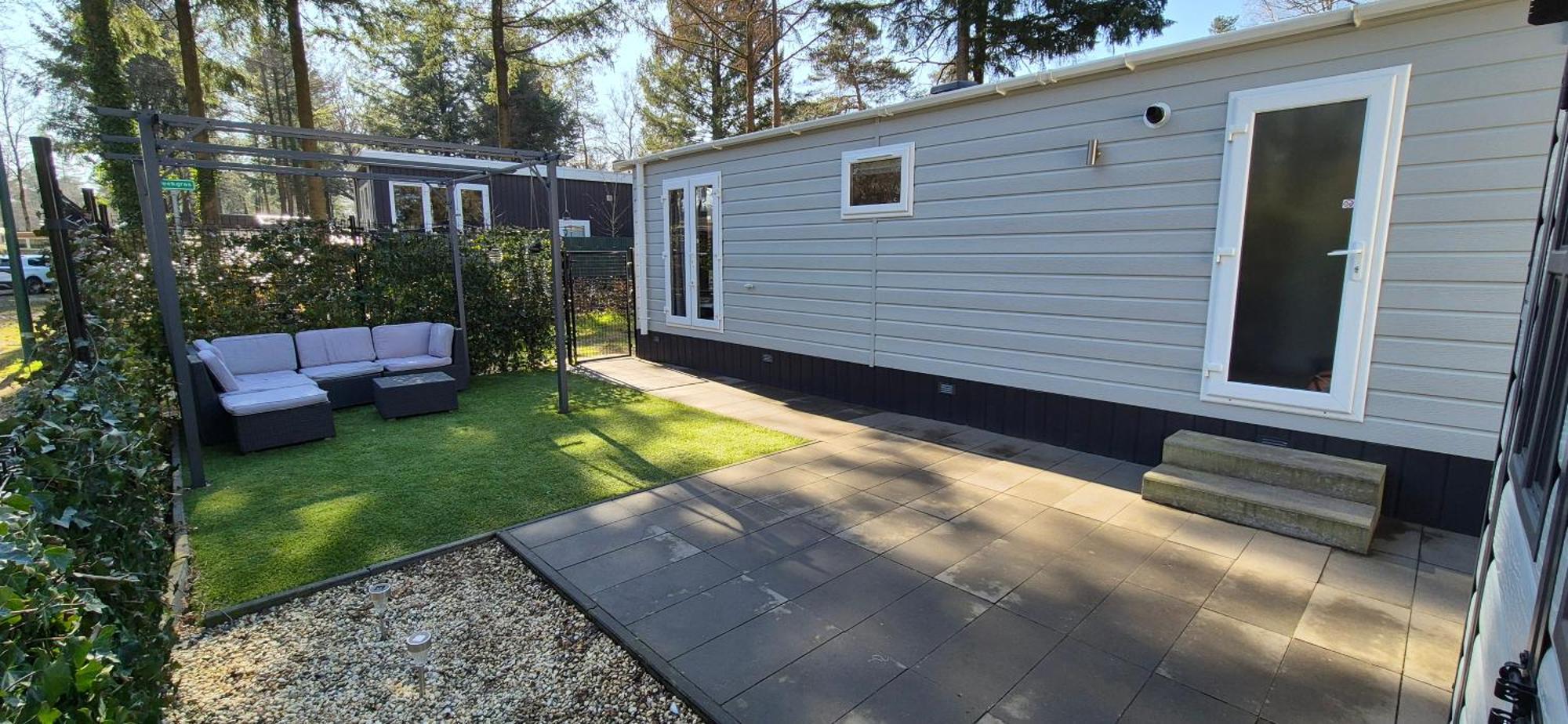 Het Veluwse Boshuisje Knus Chalet Met Omheinde Tuin Op De Veluwe Хундерло Екстериор снимка
